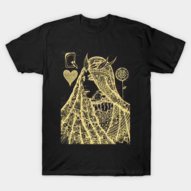 queen of hearts T-Shirt by Lamink